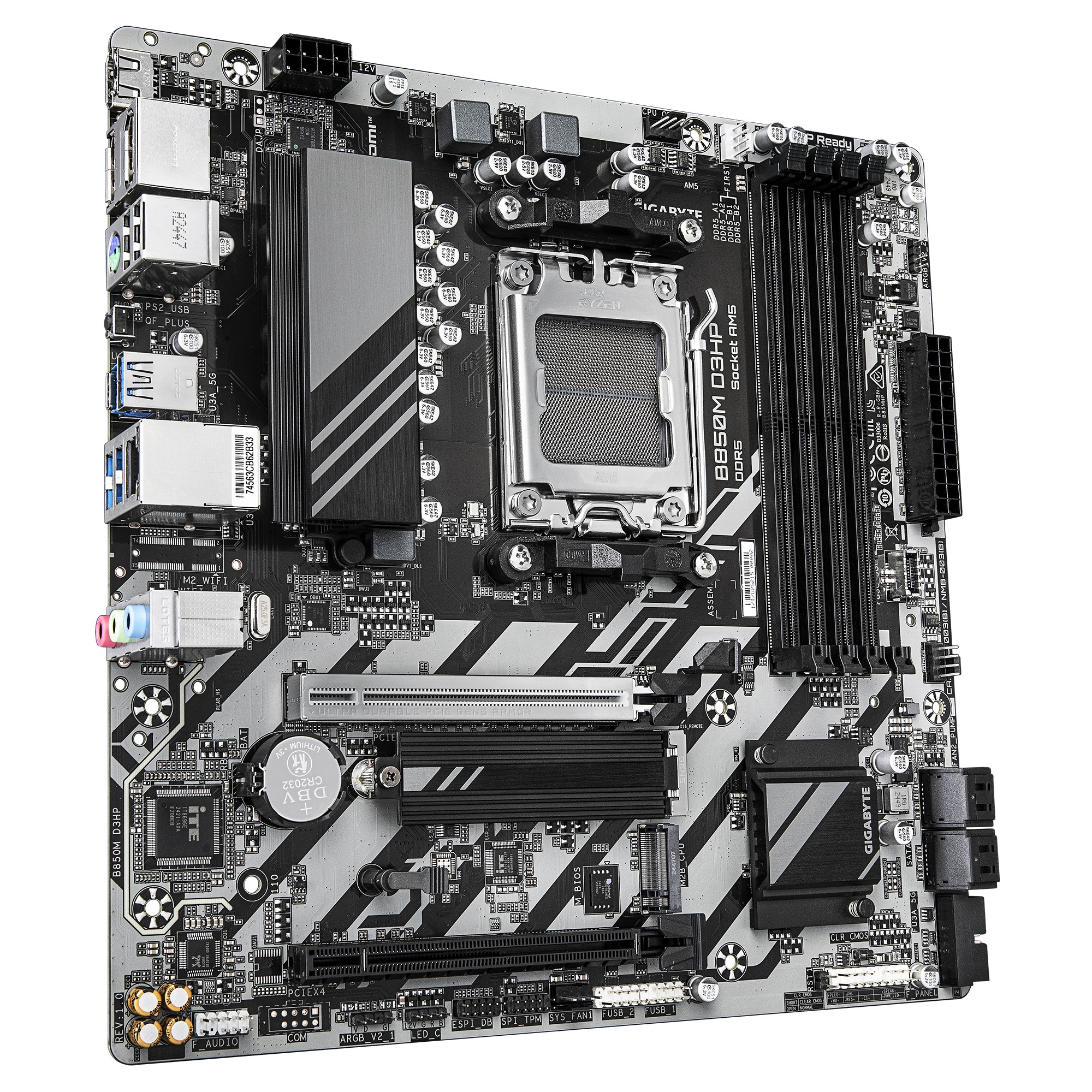 Placa de baza GIGABYTE B850M D3HP/ AM5 / B850 / DDR5 / mATX photo 3