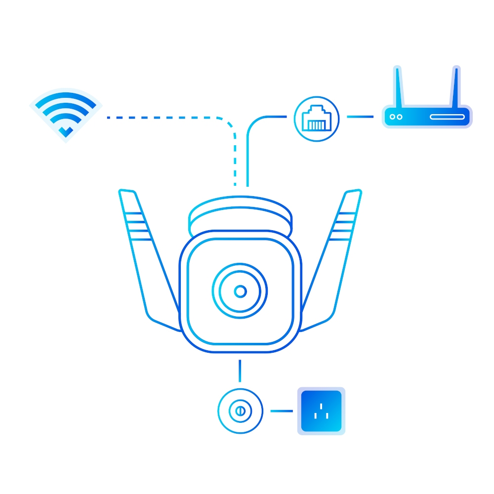 Smart Camere TP-LINK Tapo TC65, White photo 3