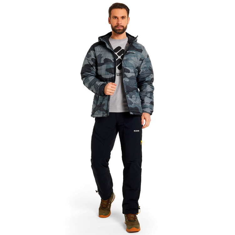 Geacă pt Barbati Columbia Powder Lite Hooded Jacket M Gri photo 4