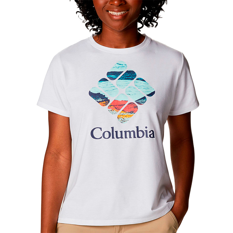 Tricou Columbia Sun Trek SS Graphic Tee / Femei / XS / Alb photo 1 Tricou Columbia Sun Trek SS Graphic Tee / Femei / XS / Alb photo 1