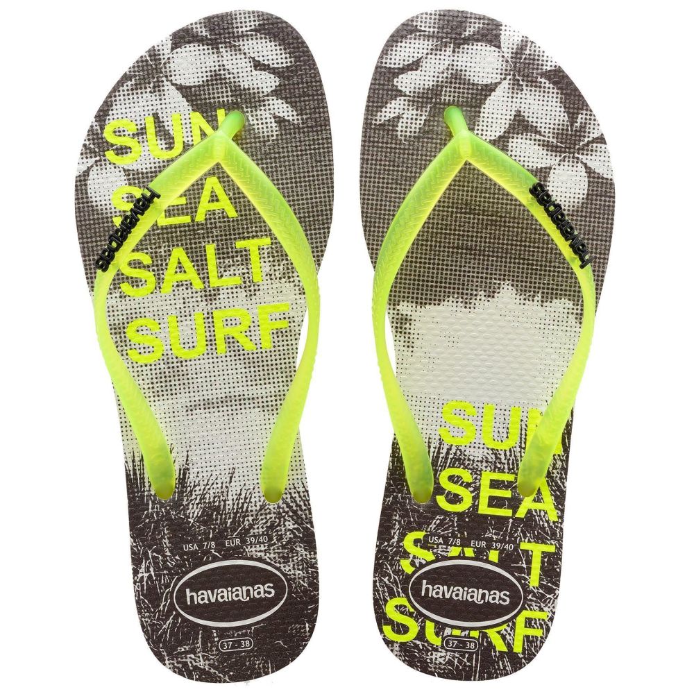 Slapi Havaianas SLIM PAISAGE pt Femei / 35/36 / Galben photo 1 Slapi Havaianas SLIM PAISAGE pt Femei / 35/36 / Galben photo 1