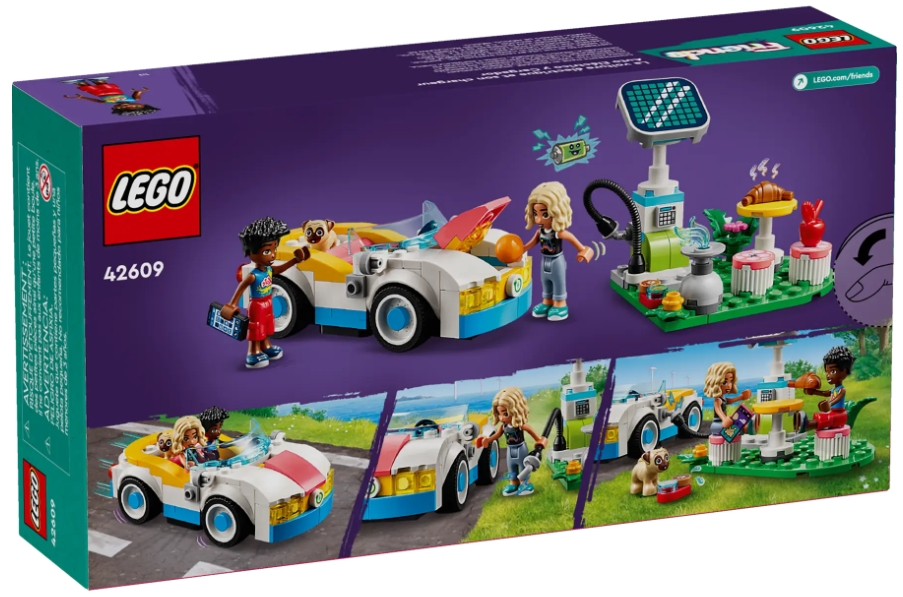 Constructor Lego Friends Electric Car and Charger 42609 de la 6+ ani photo 1