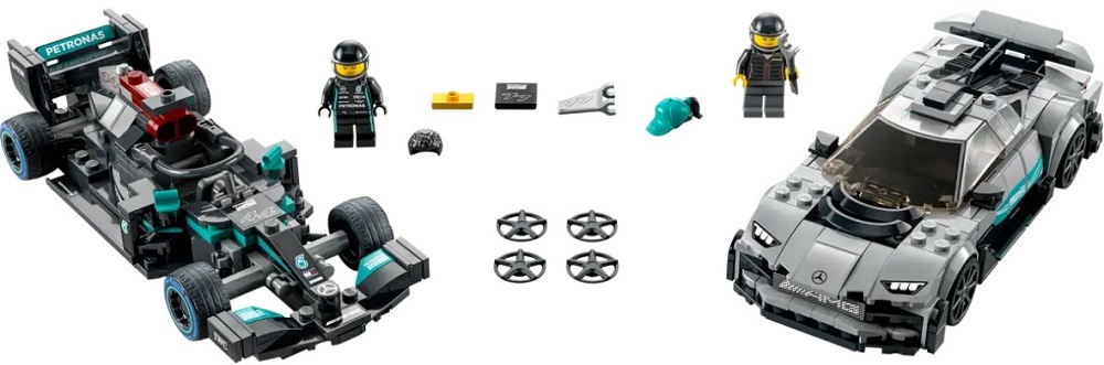 Constructor Lego Speed Champions Mercedes-AMG F1 W12 E Performance & Mercedes-AMG Project One 76909 de la 9+ ani photo 2