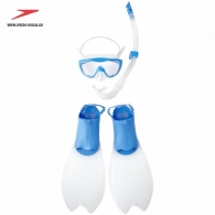Комплект: маска,трубка,ласты Speedo GLIDE SCUBA SET JU BLUE thumbnav