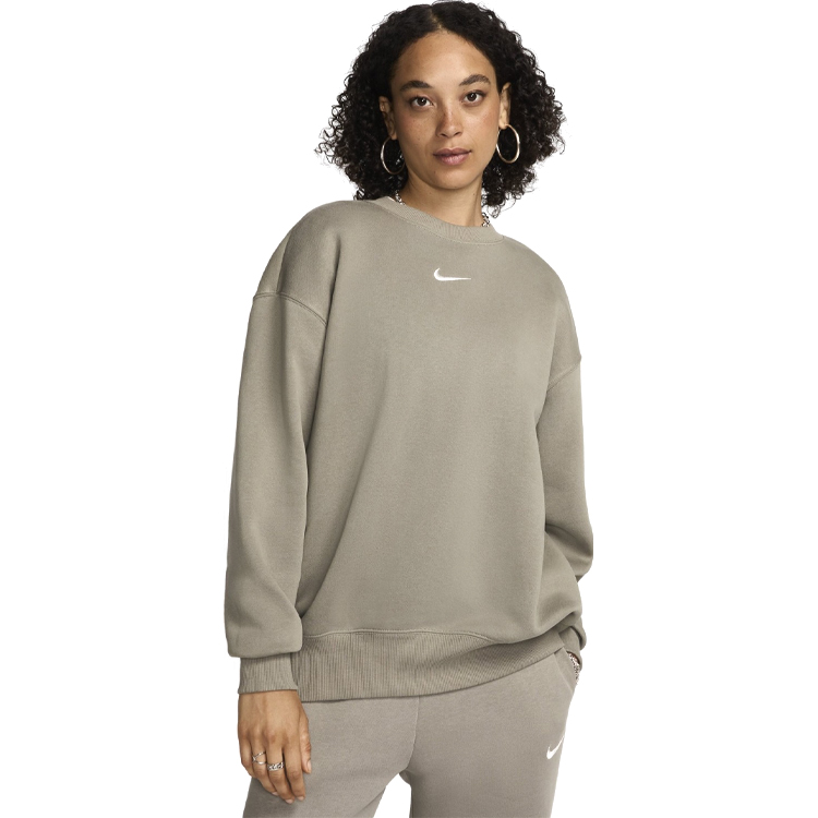 Jacheta Nike W NSW STYLE FLC CREW OOS L Gri Femei photo 1 Jacheta Nike W NSW STYLE FLC CREW OOS L Gri Femei photo 1