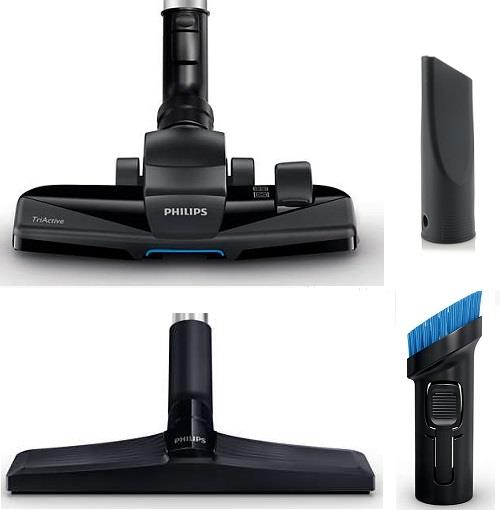 Пылесос с мешком Philips FC8373/09 / 750Вт / Черный с красным photo 4