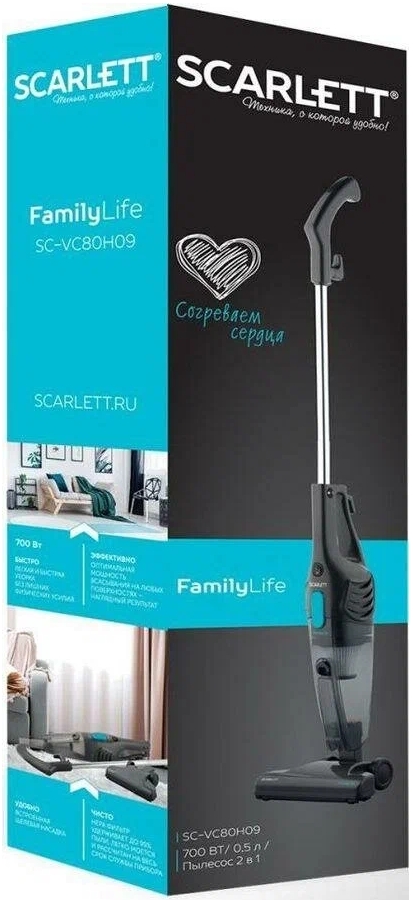 Aspirator vertical Scarlett SCVC80H09 / 600W / Negru photo 4