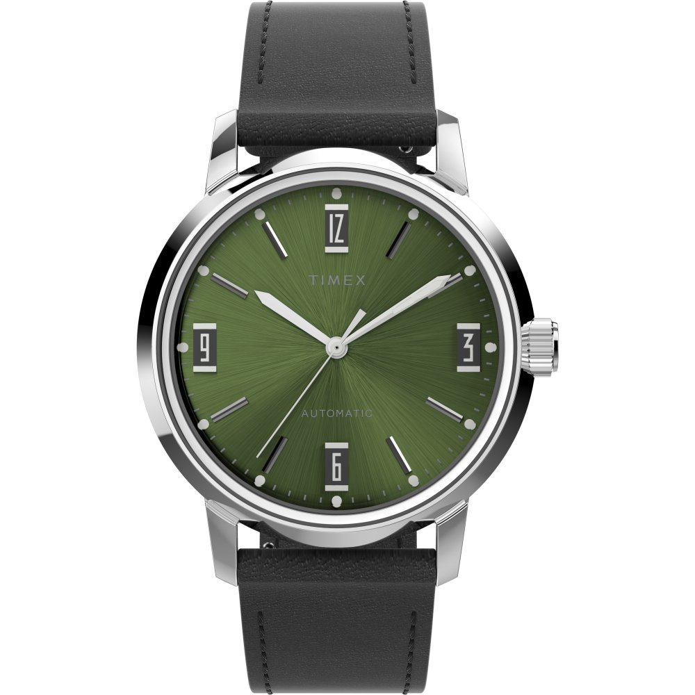 Marlin® Automatic 40mm Leather Strap Watch photo 1