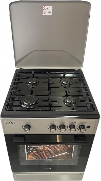 Plita de gaz Castle CG-50B / 4 arzatoare / 50 cm / Inox photo 2
