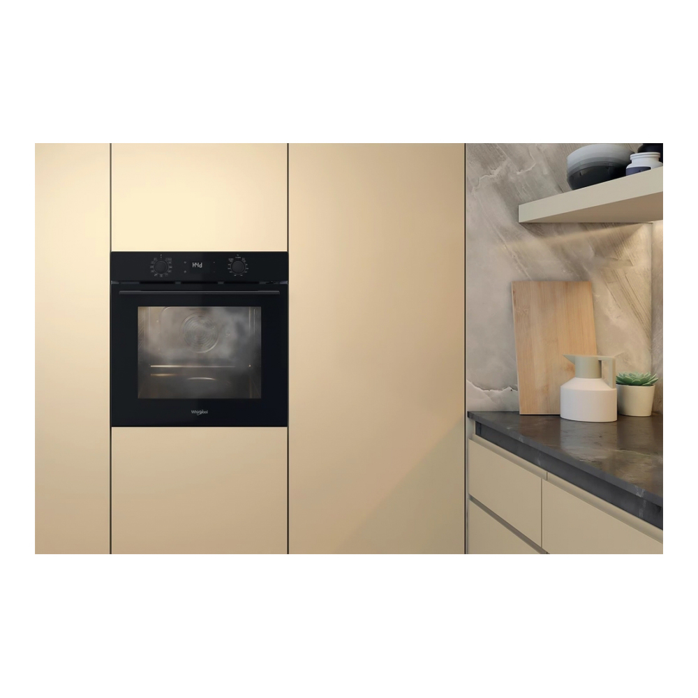 Встраиваемый духовой шкаф Whirlpool OMK58RU0B / 71 л. / A+ / Черный photo 7