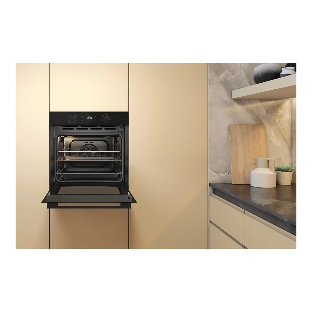 Встраиваемый духовой шкаф Whirlpool OMK58RU0B / 71 л. / A+ / Черный photo 8