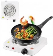 Plita de masa electrica Raf R8010B, 1 arzatoare, 1000 W, Alb thumbnav 3