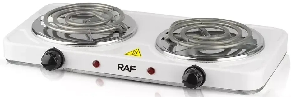 Плита настольная электрическая Raf R8020B, 2 конфорок, 2000 Вт, Белый photo Плита настольная электрическая Raf R8020B, 2 конфорок, 2000 Вт, Белый photo