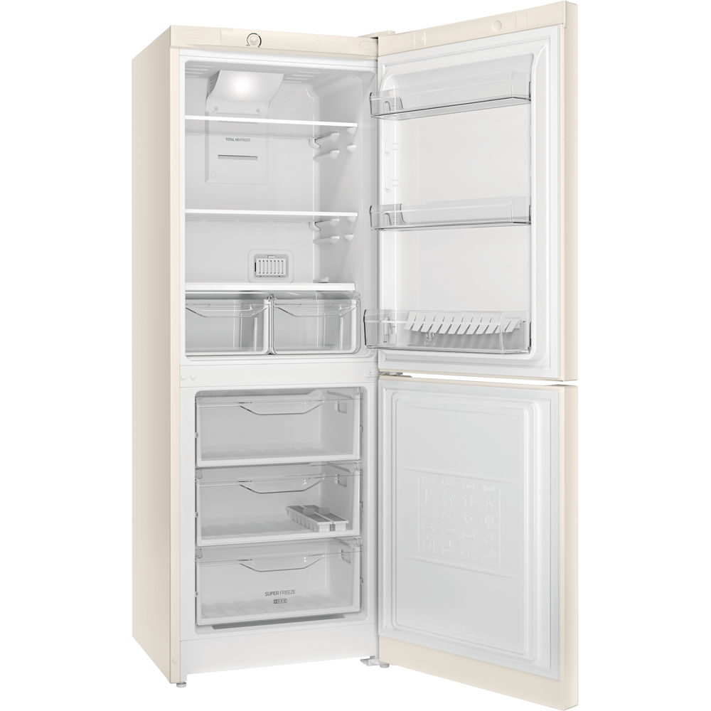 Frigider cu doua usi Indesit DF 4160 E / 256 l / 167 cm / A / Bej photo 4
