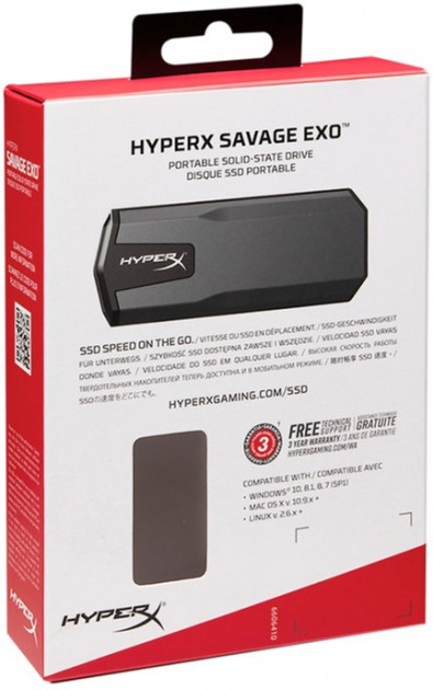 SSD extern  Kingston HyperX Savage EXO 960GB(SHSX100/960G) photo 4