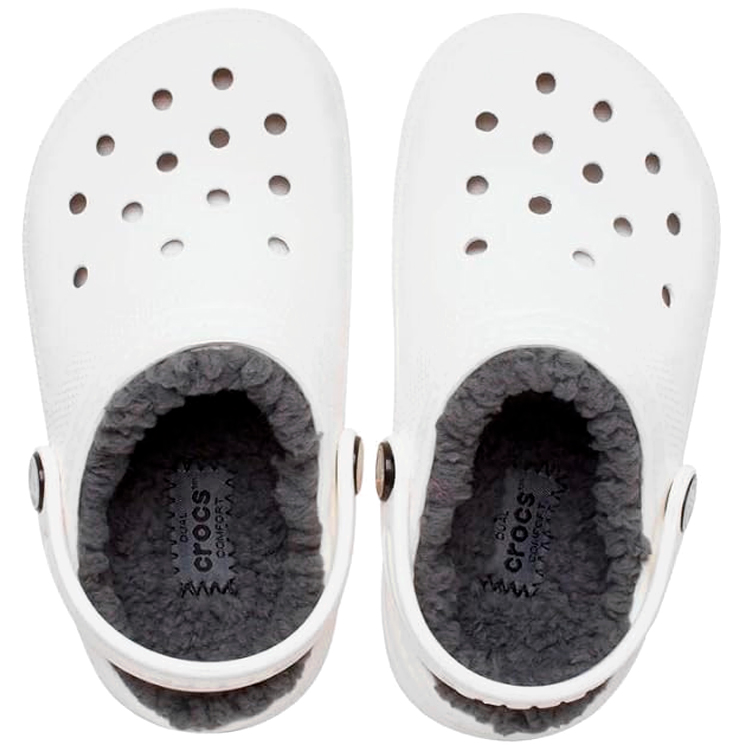 Slapi Crocs Classic Lined Clog K / 32-33 cm / Alb photo 3
