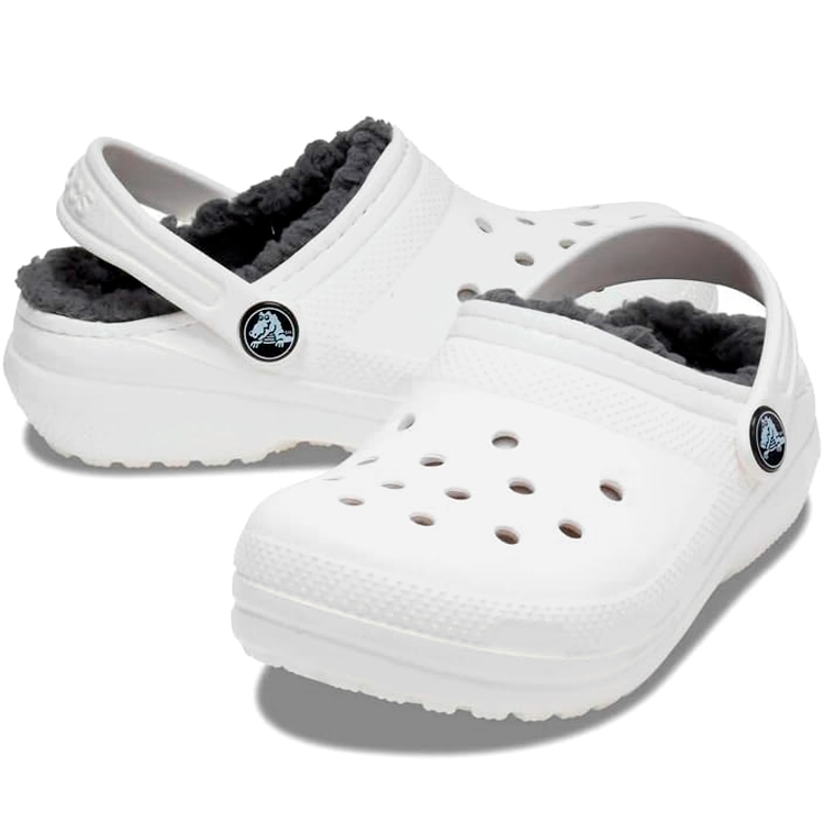 Slapi Crocs Classic Lined Clog K / 32-33 cm / Alb photo 4