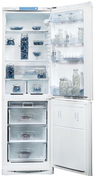 Frigider cu doua usi Indesit NBA20S / 341 l / 200 cm / A / Gri photo 2