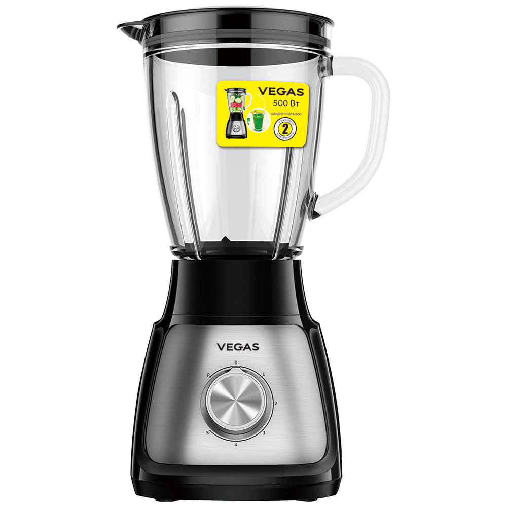 Blender Stationar Vegas VHB-0900S Negru / 5 viteze / ml photo 1 Blender Stationar Vegas VHB-0900S Negru / 5 viteze / ml photo 1