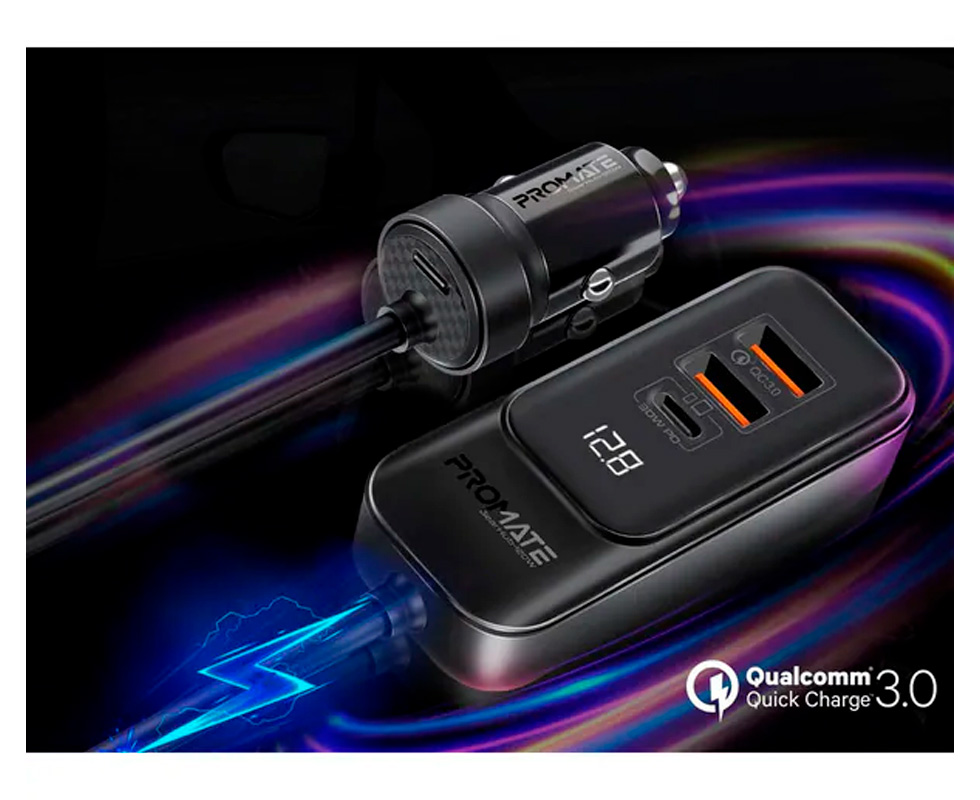 Зарядное устройство авто. для телефона Promate GEARHUB-120W photo 4