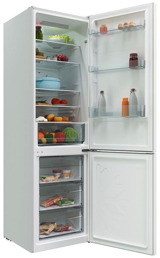 Frigider cu doua usi Candy CCRN 6200W / 370 l / 200 cm / A / Alb photo 9