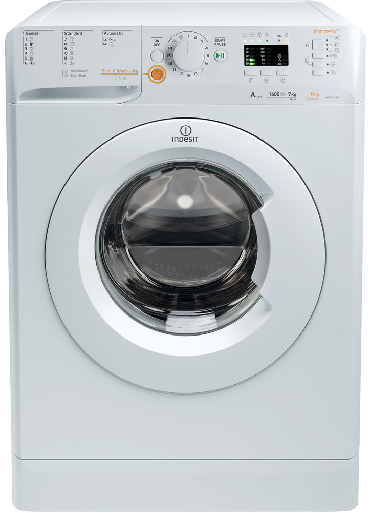 Masina de spalat/uscat Indesit XWDA751680X 7 kg /1600 rot/min /A /Alb photo 1 Masina de spalat/uscat Indesit XWDA751680X 7 kg /1600 rot/min /A /Alb photo 1