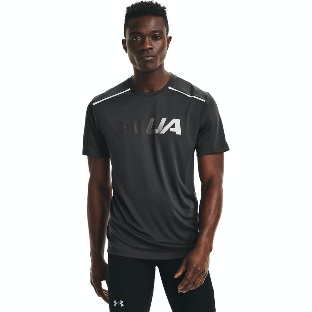 Tricou bărbătesc Under Armour UA RUN Graphic Print Fill SS L Negru photo 2