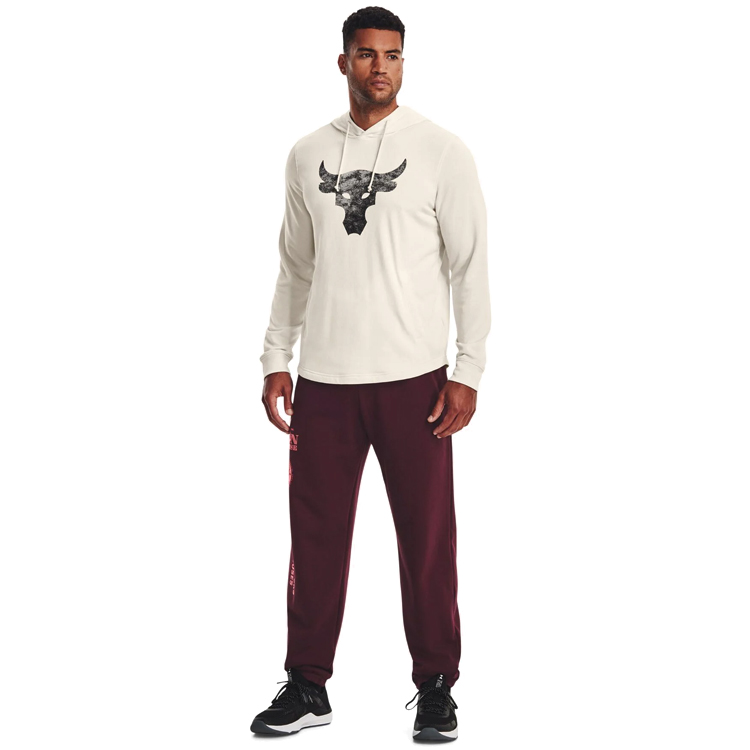 Hanorac pt bărbați Under Armour UA Project Rock Terry HD S Bej photo 4