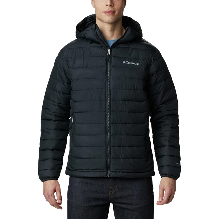 Geacă pt Barbati Columbia Powder Lite Hooded Jacket S Negru photo 1