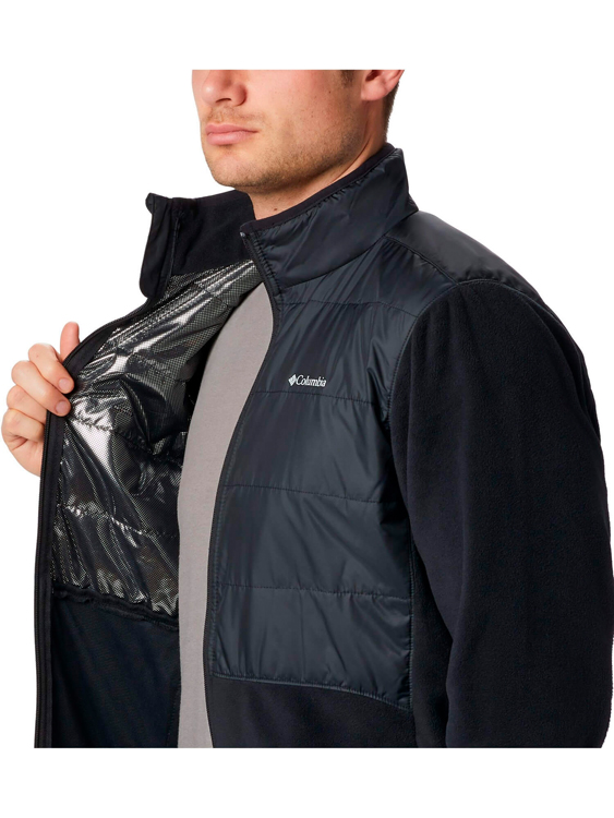 Hanorac pt bărbați Columbia Basin Butte Fleece Full Zip S Negru photo 3
