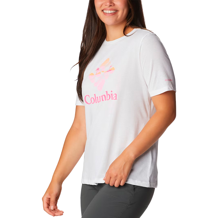 Tricou Columbia Bluebird Day Relaxed Crew Neck XS Alb Femei photo 1