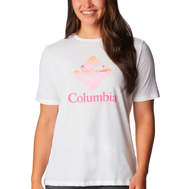 Tricou Columbia Bluebird Day Relaxed Crew Neck XS Alb Femei photo 2