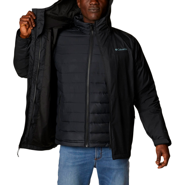Geacă pt Barbati Columbia Wallowa Park Interchange Jacket S Negru photo 6