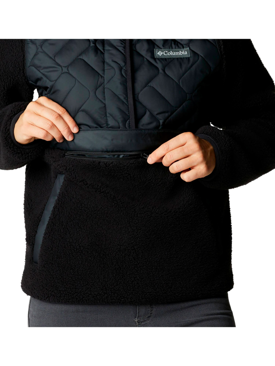 Hanorac Columbia Sweet View Fleece Hooded Pullover XS Negru Femei photo 3
