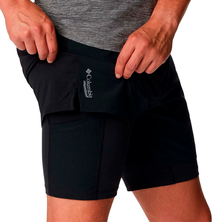 Sorti de bărbați Columbia M Endless Trail 2 In 1 Short S Negru photo 3