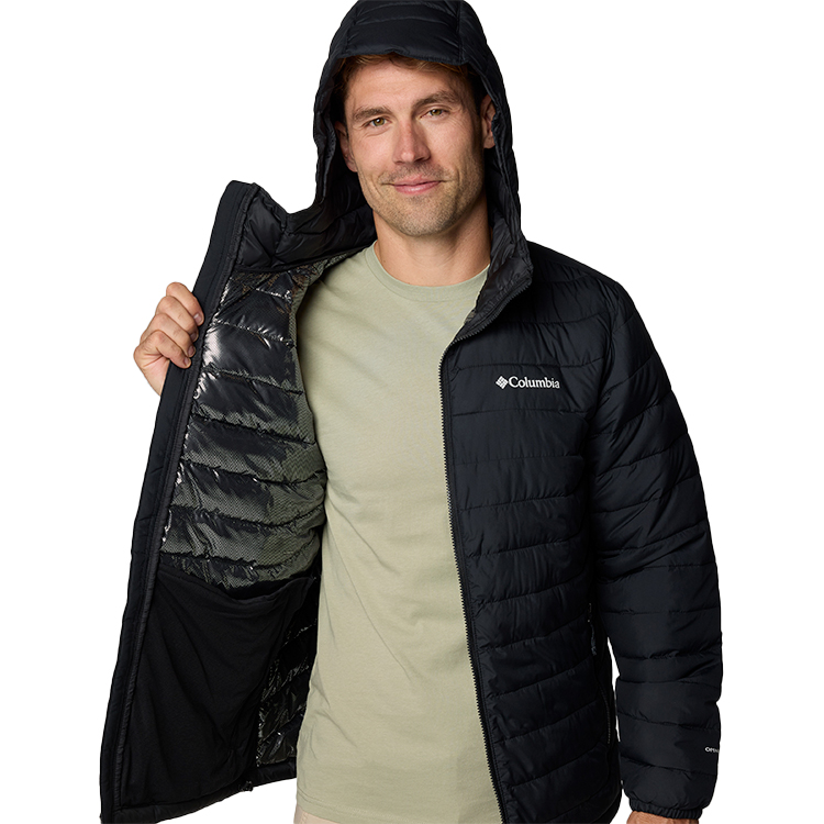 Geacă pt Barbati Columbia Powder Lite II Hooded Jacket S Negru photo 3