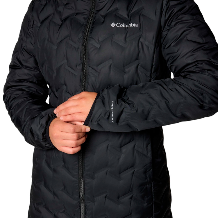 Scurta Columbia Delta Ridge II Long Down Jacket XS Negru Femei photo 5