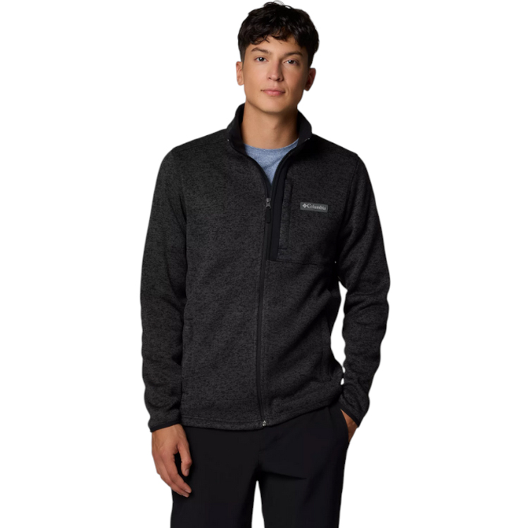 Hanorac pt bărbați Columbia Sweater Weather Full Zip S Negru photo 3