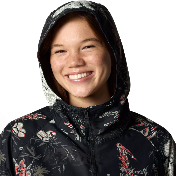 Scurta Columbia Spire Valley Printed Windbreaker XS Negru Femei photo 4