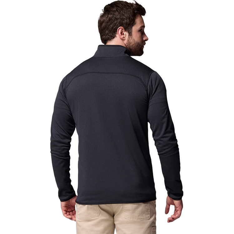 Hanorac pt bărbați Columbia Essential Hike Grid Fleece Full Zip S Negru photo 2
