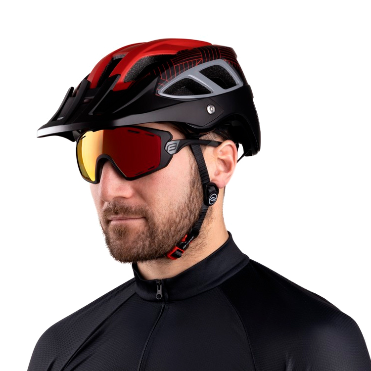 Casca de bicicleta Force AVES MTB Negru-rosu 90299910 photo 6