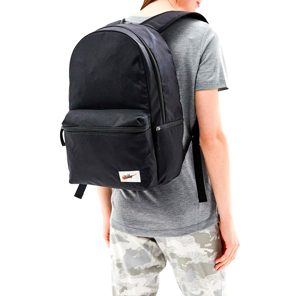 Rucsac Nike NK HERITAGE BKPK - LABEL BA4990-010 Negru-oranj photo 3