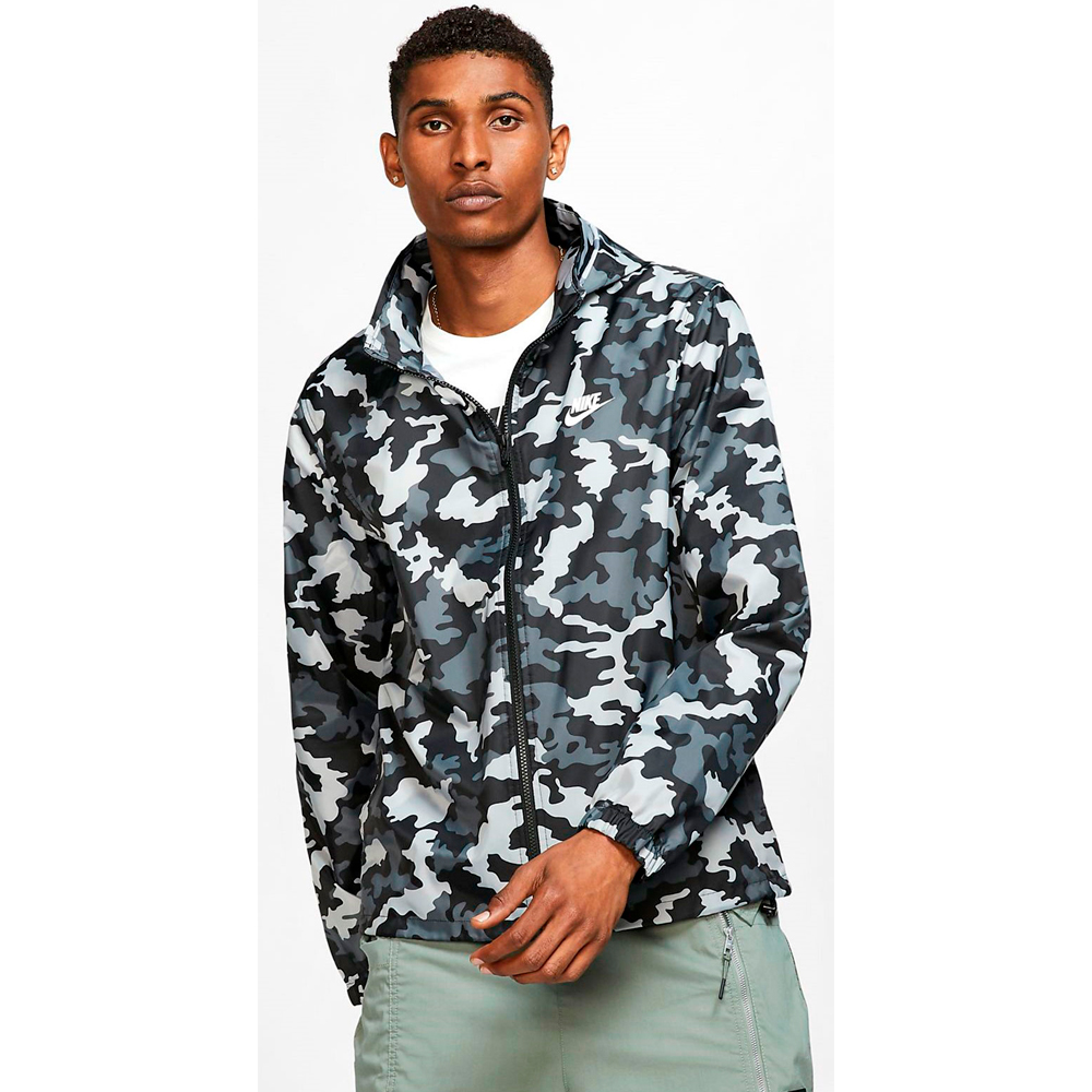 Jachetă Nike CE JKT HD WNDBRKR CAMO L Negru pentru bărbați  photo 4