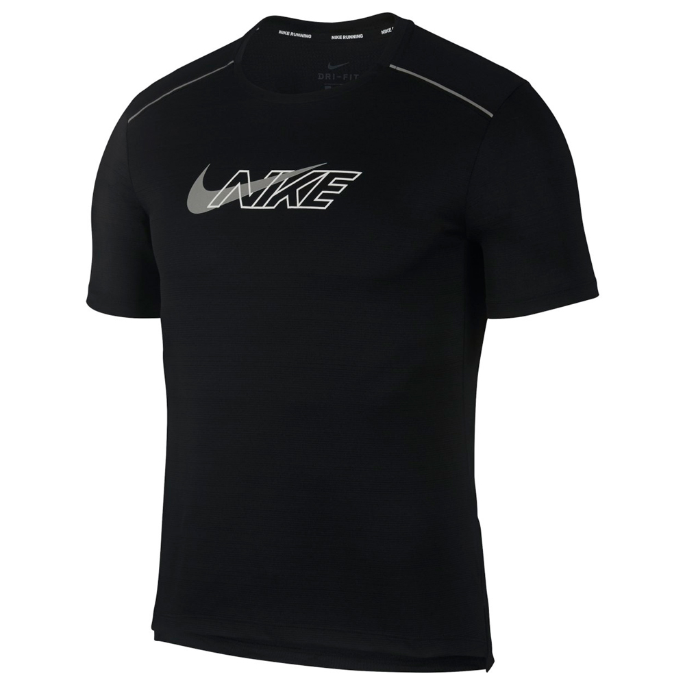 Tricou bărbătesc Nike M NK DF MILER SS FLASH NV L Negru photo 1