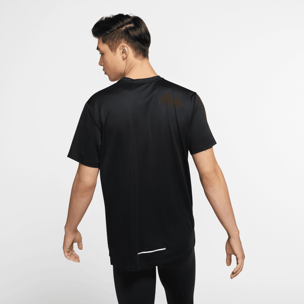 Tricou bărbătesc Nike M NK DF MILER SS FLASH NV L Negru photo 4