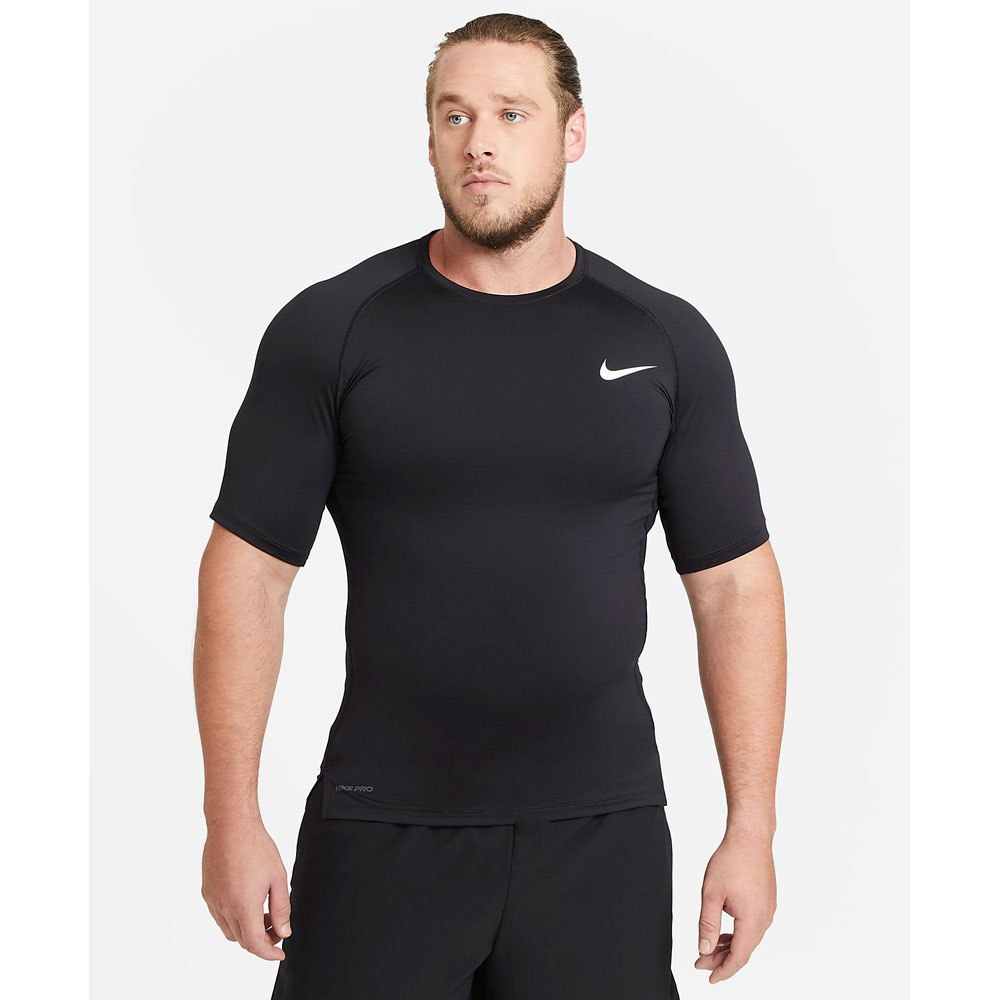 Tricou bărbătesc Nike M NP TOP SS TIGHT L Negru photo 2