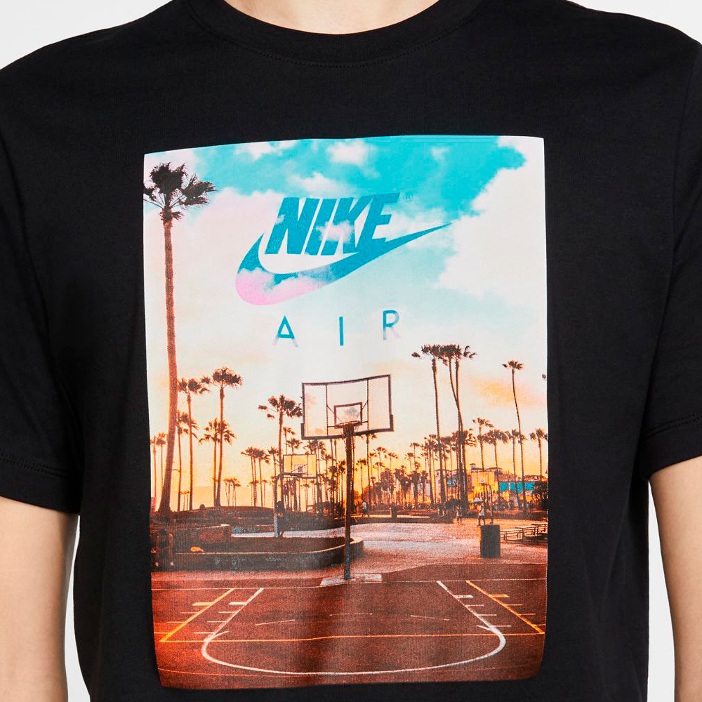 Tricou bărbătesc Nike M NSW SS TEE COURT 1 L Negru photo 4