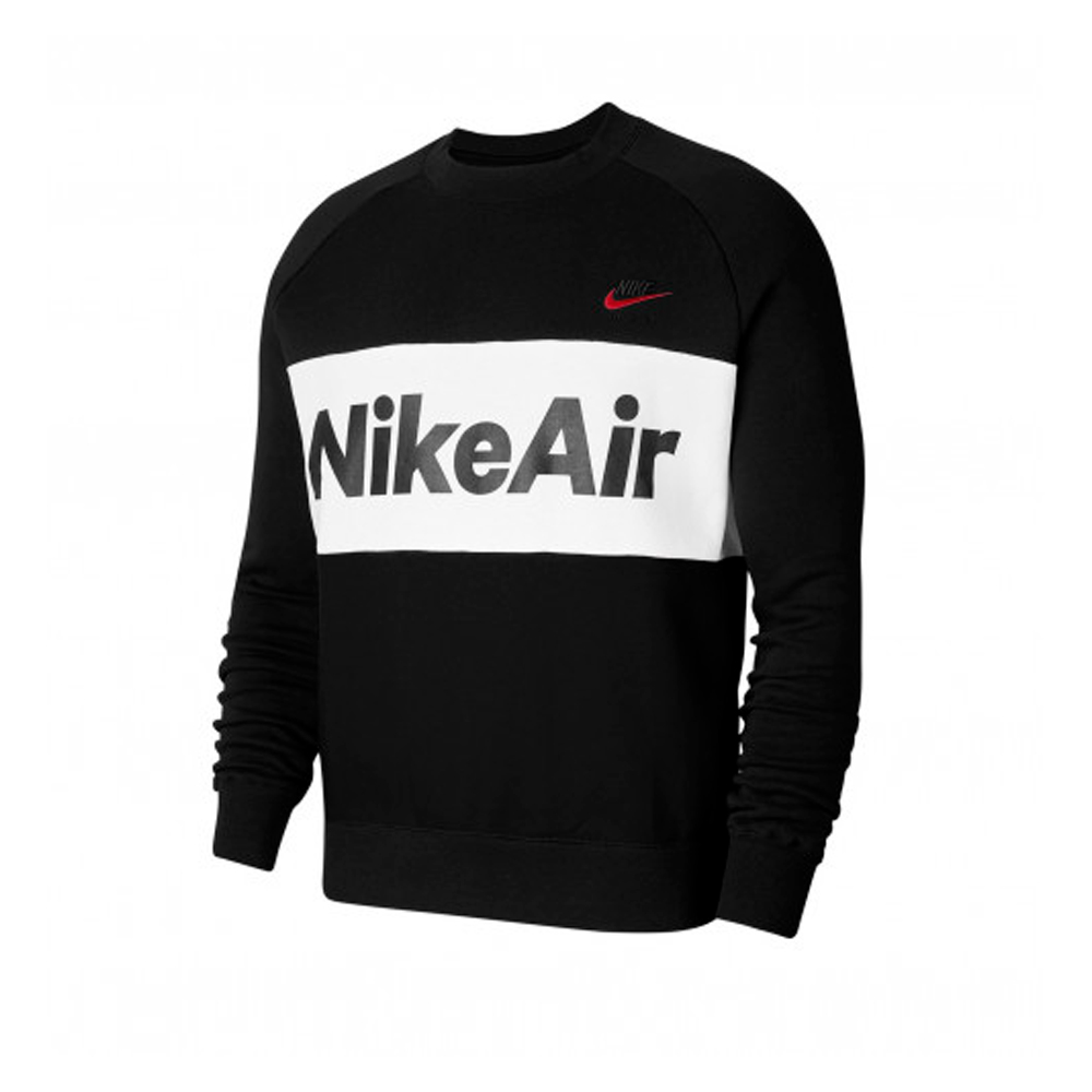 Hanorac pt bărbați Nike M NSW AIR CRW FLC L Negru photo 1 Hanorac pt bărbați Nike M NSW AIR CRW FLC L Negru photo 1