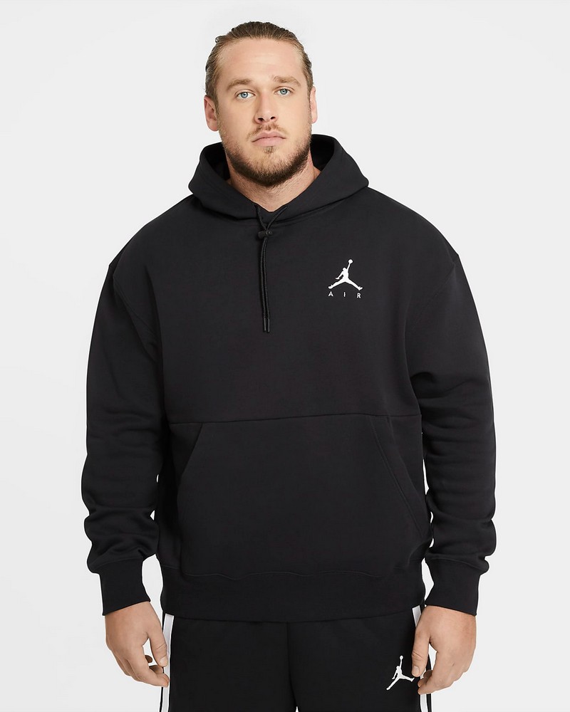 Hanorac pt bărbați Nike M J JUMPMAN AIR FLC PO S Negru photo 2
