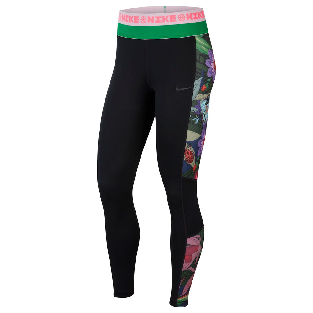 Легинсы Nike W NK ICNCLSH PRO PRT 7/8 TGT / Женский / L / Черный photo 1